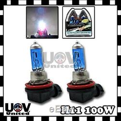 100w v12 H11 5000K Fog Driving Light Bulbs White Power Gas Xenon Halogen Lamp U3