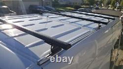 144 Roof 4 Cross Bar Ladder Rack WithSide Rails For 07-18 Mercedes Benz Sprinter