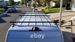 144 Roof 4 Cross Bar Ladder Rack WithSide Rails For 07-up Mercedes Benz Sprinter