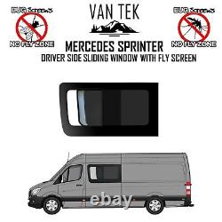 2 x Mercedes Sprinter Sliding Windows WITH FLY SCREENS