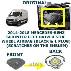 2018-2018 Mercedes-Benz Sprinter left driver side wheel airbag BLACK A9068601500