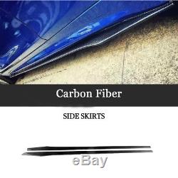 2PCS Carbon Fiber Side Skirts Extension For Benz W204 W205 W213 W222 W218 205CM