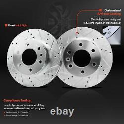 2x Front Drilled Brake Rotors for Dodge Sprinter 2500 Mercedes-Benz Freightliner