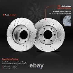 2x Front Drilled Brake Rotors for Dodge Sprinter 2500 Mercedes-Benz Freightliner