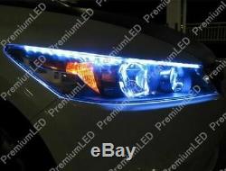 6000K White 12 Side Glow Audi A5 R8 Style 15-SMD LED Strips Lights Headlight