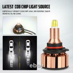 6x Combo 6Sides H7+H7+H11 COB LED Headlight Kit High Low Bulbs Fog Lamps 360°