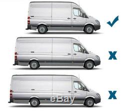 Aluminium Side Steps Bars Running Boards To Fit Mercedes-Benz Sprinter MWB 06+