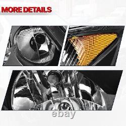 Black/Amber Headlights Pair for 07-13 Dodge/Mercedes-Benz/Freightliner Sprinter