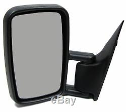 Black manual side mirror glass for left side for Mercedes Sprinter 95-06
