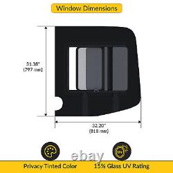 Brixwell 818mm x 797mm Glass Window for Mercedes Sprinter, Driver Side Back