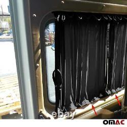 Car Window Curtain Sun Shade Protection 10pcs Black For MB Sprinter 2006-2018