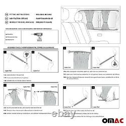 Car Window Curtain Sun Shade Protection 10pcs Black For MB Sprinter 2006-2018