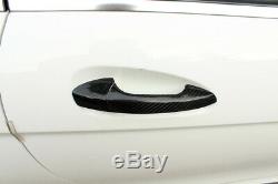 Carbon Fiber Auto Door Handle Cover Trim For Benz C/E/GLC/CLA/S Class 4Door