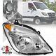 Chrome Right Side Headlight For 07-13 Dodge/mercedes-benz/freightliner Sprinter