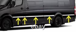 Chrome Side Door Trim Set Covers To Fit Mercedes-Benz Sprinter X-LWB06