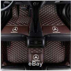 Custom car floor mats fit for Mercedes benz W204 W205 C180 C200 C300 C350 5SEATS