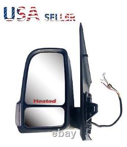 Driver Left Side Door Mirror Power Heat for 19-24 Mercedes/Freightliner Sprinter