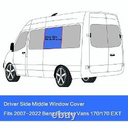 Driver Side Middle Window Cover for 2007-2022 Mercedes-Benz Sprinter Van