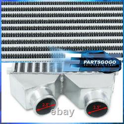 FMIC Dual Core Twin Turbo Intercooler 30x11x3 High Flow 2.5 Inlet & Outlet