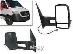 Fits 2006-2018 Sprinter Right Side Rear View Mirror Power Heated Signal Long Arm