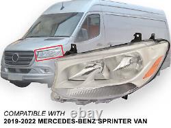 Fits 2019 2022 Mercedes Benz Sprinter Van Headlight Driver Left Side MB2502259