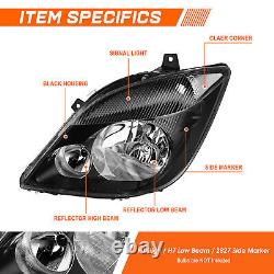 For 07-13 Dodge/Mercedes/Freightliner Sprinter OE Style Black/Clear Headlights