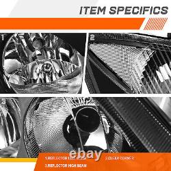 For 07-13 Dodge/Mercedes/Freightliner Sprinter OE Style Black/Clear Headlights