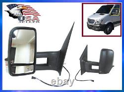 For 2006-2018 Mercedes Sprinter Front Door Power Side Rear View Mirror Driver