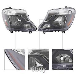 For 2014-2018 Mercedes-Benz Sprinter Halogen Headlight Headlamps Left+Right Side