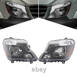 For 2014-2018 Mercedes-Benz Sprinter Halogen Headlight Headlamps Left+Right Side