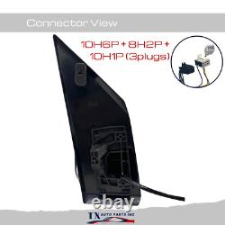 For 2019-2024 MB Freightliner Sprinter Left Driver Side Mirror Heated Blind Spot