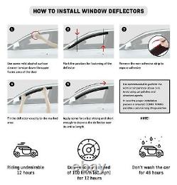 For Mercedes Sprinter 1995-05 Side Window Wind Visors Sun Rain Guard Deflectors