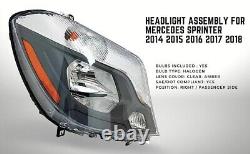 For Mercedes Sprinter 2014 2015 2016 2017 2018 Headlight With Bulbs Right Side