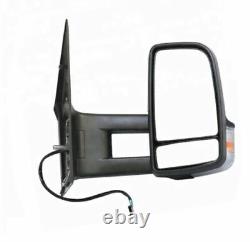 For Mercedes Sprinter Vw Crafter 06+ Heated View Mirror Long Arm LH Near Side