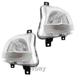 Halogen Headlights Driver +Passenger Side For Mercedes-Benz Sprinter 2019-2022