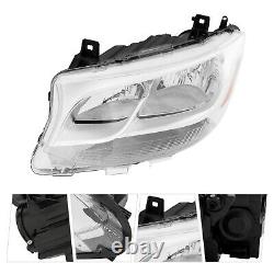 Halogen Headlights Left Driver Side For Mercedes-Benz Sprinter 2019-2022