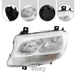 Halogen Headlights Left Driver Side For Mercedes-Benz Sprinter 2019-2022