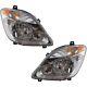 Headlight Set For 2007-2009 Dodge Sprinter 2500 Left & Right Side With Bulb