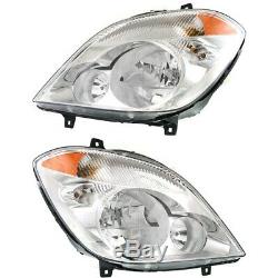 Headlight Set For 2010-2013 Mercedes Benz Sprinter 2500 Left and Right CAPA 2Pc