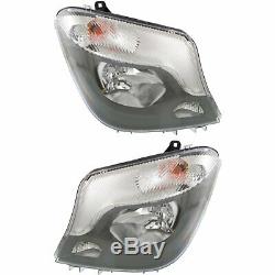 Headlight Set For 2014-2017 Mercedes Benz Sprinter 2500 Left and Right 2Pc