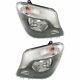 Headlight Set For 2014-2017 Mercedes Benz Sprinter 2500 Left And Right 2pc
