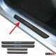 Illuminated Car Door Sill Cover Guard For Mercedes Dark Brushed Chrome Steel 4x
