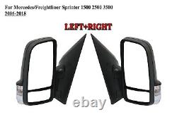 Left and Right Side Door Mirror for 2006-2018 Mercedes Freightliner Sprinter