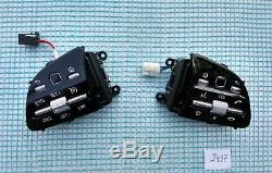 MERCEDES 18-19 A220 C300 E300 G550 CONTROL BUTTON SWITCHES SET/PAIR black/chrome