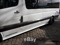 Mercedes SPRINTER W906 06-17 Chrome Side Door Streamer 10PCs S. STEEL(Middle)