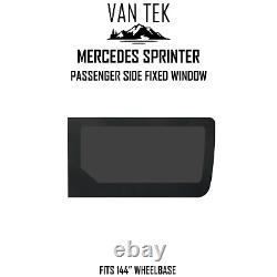 Mercedes Sprinter 144 Passenger Side Solid Window FIT KIT AND U TRIM 2018 23