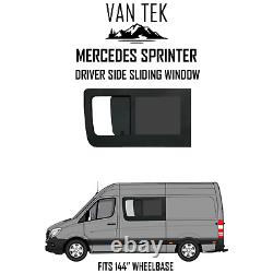 Mercedes Sprinter 144 Wheel Base DRIVER Side SLIDING Window FIT KIT + U TRIM