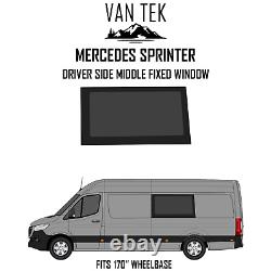 Mercedes Sprinter 170 DRIVER Side Middle Window 2018 2023