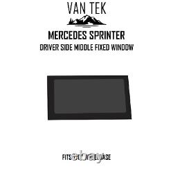 Mercedes Sprinter 170 Driver Side Middle Solid Window FIT KIT AND U TRIM 07-18