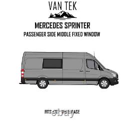 Mercedes Sprinter 170 Passenger Side Middle Solid Window 2007-2018